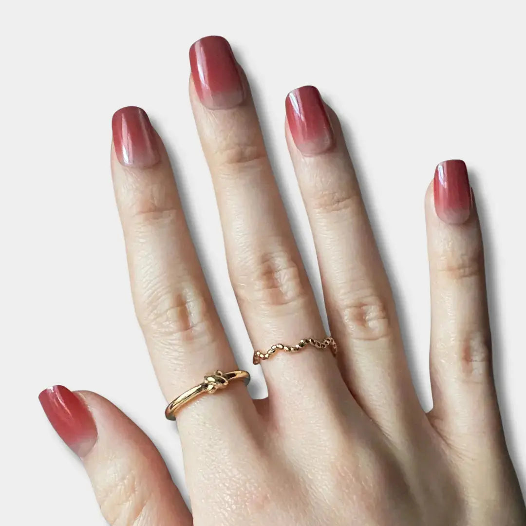 Cherry Melt - Press Ons en gel souple The Instant Nails