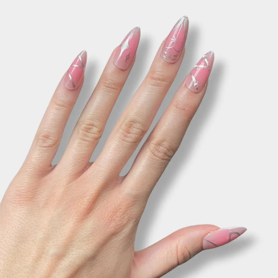 Glossy Moon - Press Ons en gel souple Ma boutique