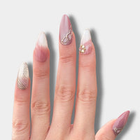 Crystal Champagne - Press Ons en gel souple The Instant Nails