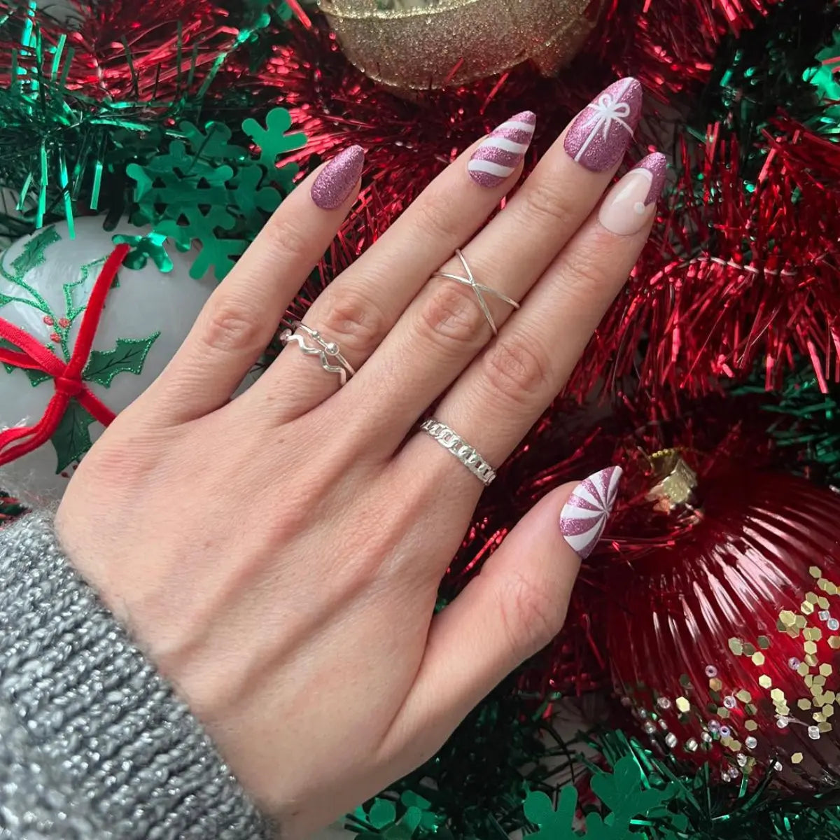 Candy Sparkle - Press Ons en gel souple The Instant Nails