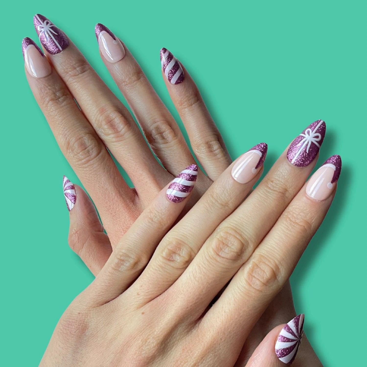 Candy Sparkle Press-on Nails