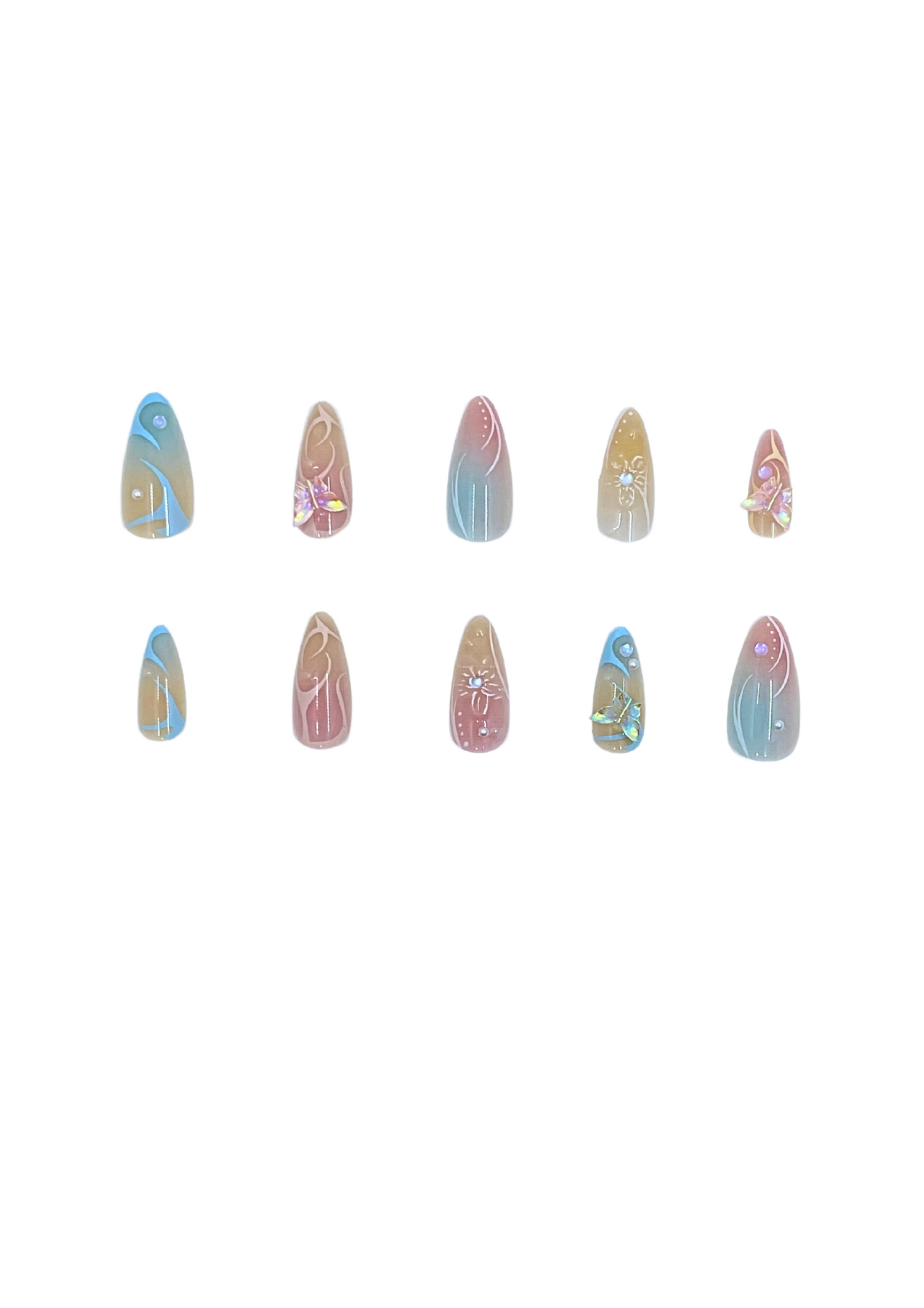 Fairy Shell Press On Nails