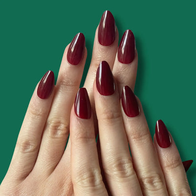 Red Dimension Press-on Nails