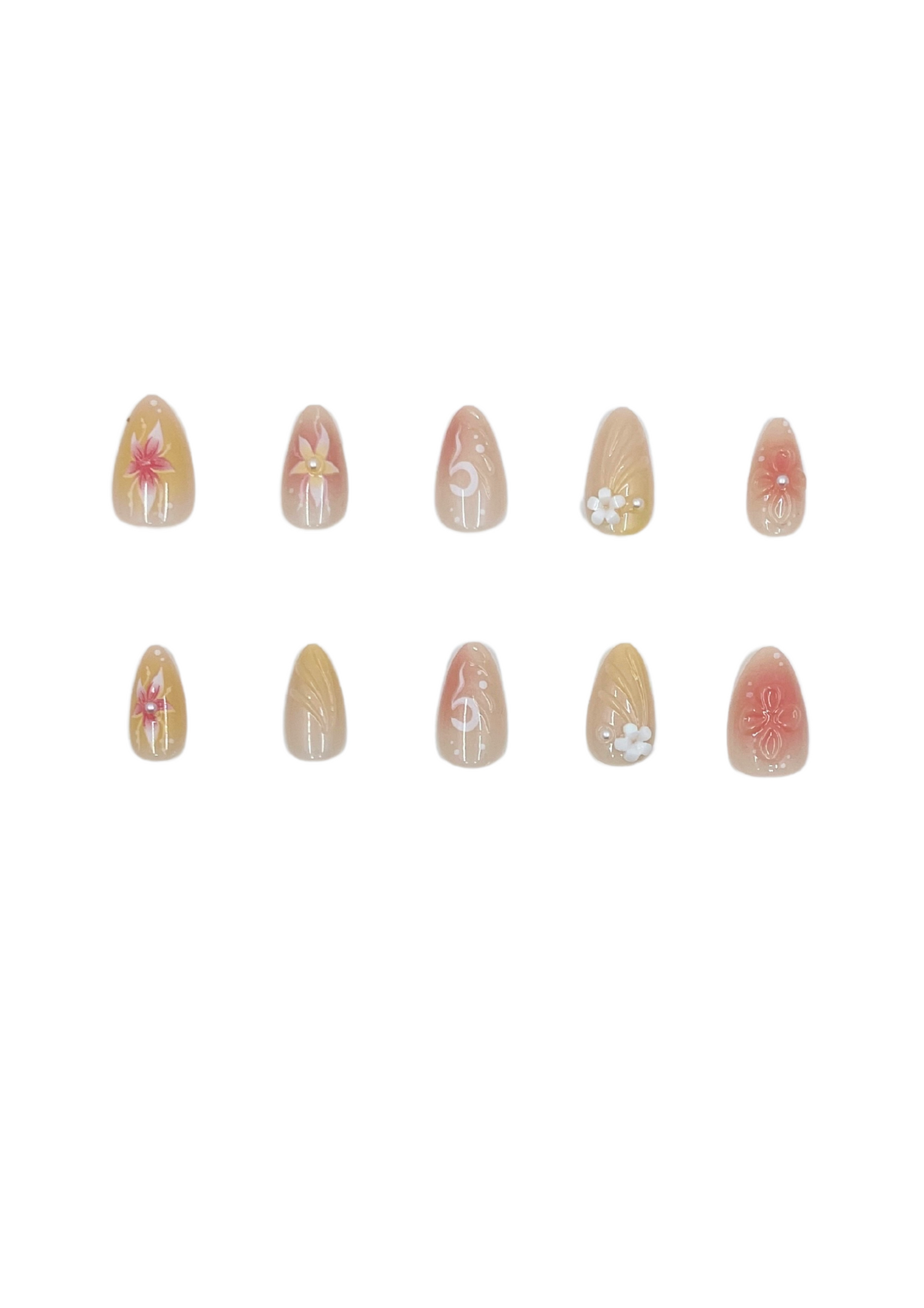 Sea Bloom Press On Nails