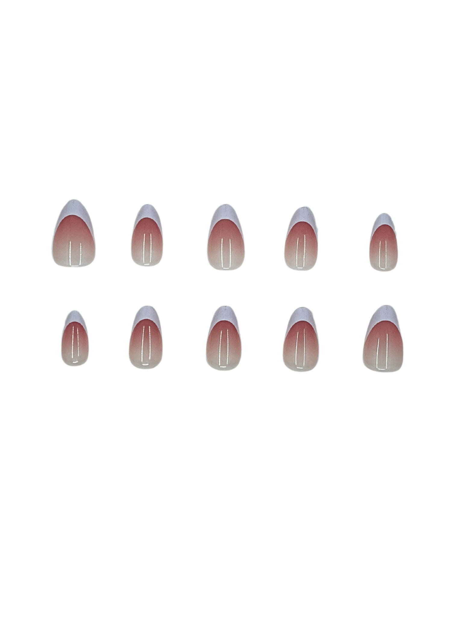 The French Manicure Press On Nails